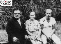پوتین در کنار  پدر و مادرش/عکس