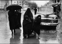 عکس/تهران در یک روز بارانی در دهه 30