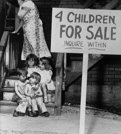 عکس/آگهی فروش فرزند در آمریکا سال 1948
