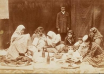 عکس/سفره ایرانی در زمان قاجار