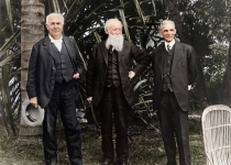 توماس ادیسون، جان باروز و هنری فورد در فلوریدا. سال 1914