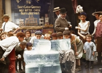 فروش یخ در خیابان های نیویورک. سال 1912