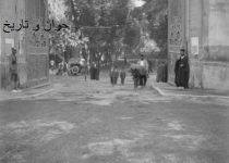 سردر باغ ملی در عصر قاجار/عکس