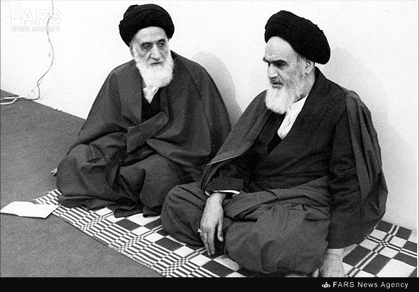 امام خمینی(ره) در کنار برادر بزرگترشان/عکس