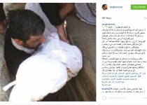 عکس/ عزت‌الله ضرغامی در قبر شهید