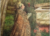 نقاشی  از چهره "پاپ الکساندر ششم" کسی که دنیا را میان اسپانیا و پرتغال تقسیم کرد