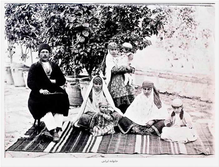 عکس/ یک خانواده ایرانی در زمان قدیم