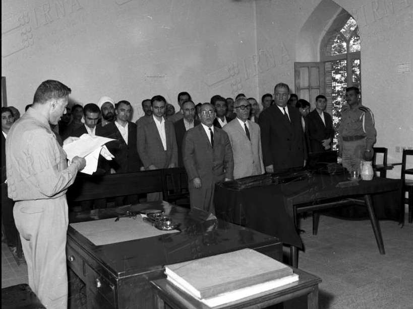عکس/ محاکمه عاملان اعدام انقلابی