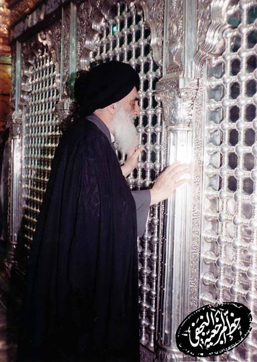عکس دیده نشده از آیت الله سیستانی