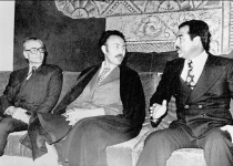 عکس/صدام و محمدرضا شاه در الجزایر سال 1975