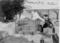 عکس قدیمی از مقبره حافظ شیرازی