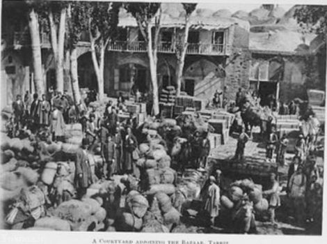 عکس/نمایی از بازاری در قدیم سال ۱۹۰۶