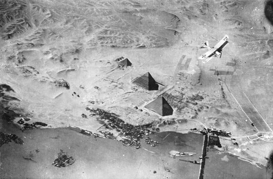 عکس هوایی ارتش آلمان از اهرام مصر