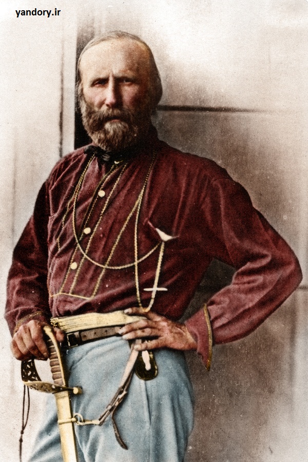جوزف گاریبالدی میهن‏پرست شهیر و سیاست‏مدار ایتالیایى. سال 1860