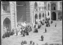 عکس/بازار مسجد سپهسالار دوره قاجار