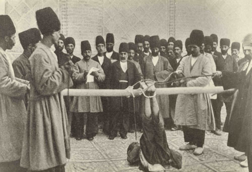 عکس/فلک بستن در تهران قدیم