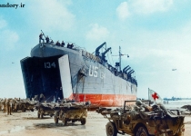 ساحل نرماندی در روز "دی". زوئن 1944