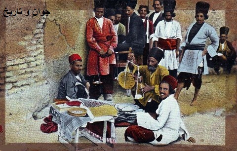 عکسی از یک قنادی در زمان قاجار