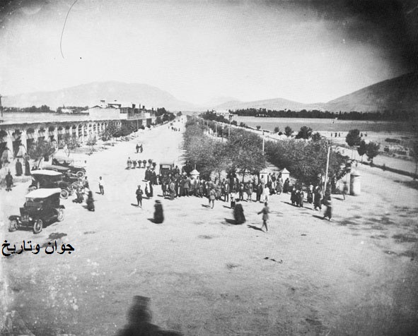 عکس قدیمی از خیابان زند شیراز