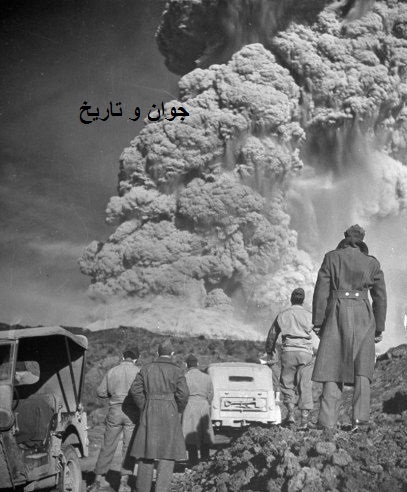 عکسی از آخرین فوران وزوو