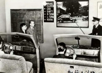 کلاس رانندگی در قدیم/عکس
