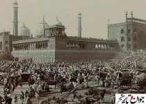 عکسی قدیمی از مسجد جامع دهلی