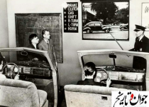 کلاس رانندگی در زمان‎های قدیم/عکس