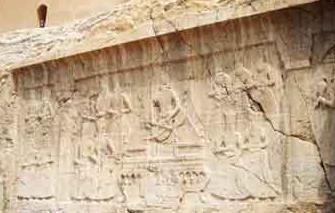 تصویر فتحعلی شاه و پسران بر روی حجاریهای ساسانی