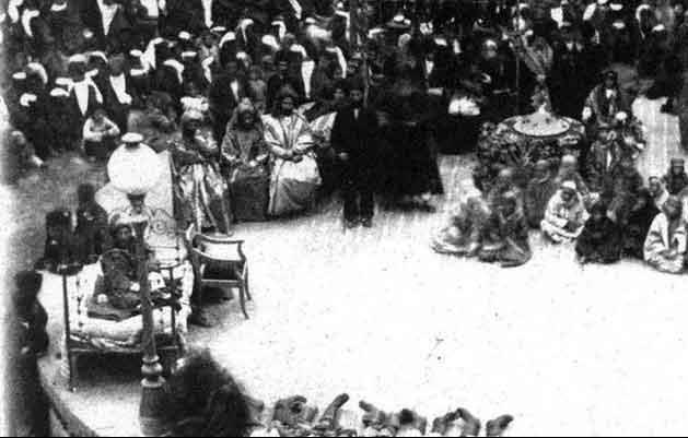 مراسم عزاداری روز عاشورا در میدان توپخانه در اوایل دوره پهلوی