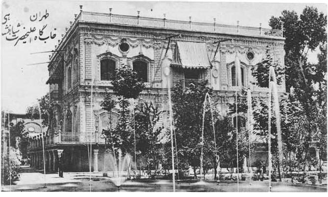 نمايی  از ساختمان  خوابگاه  ناصرالدين  شاه  قاجار(حرمسرا) در كاخ  گلستان  تهران